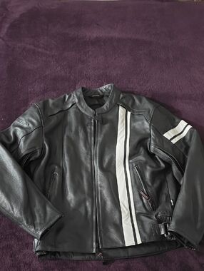 Tourmaster Coaster Series III Jacket with White Racing Stripe